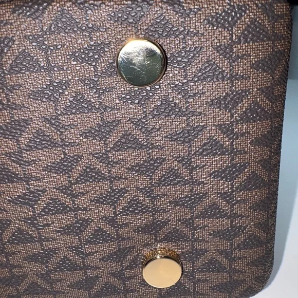 Michael Kors Black Pebbled Leather Satchel MK Logo Trim Crossbody NWOT - Picture 8 of 11